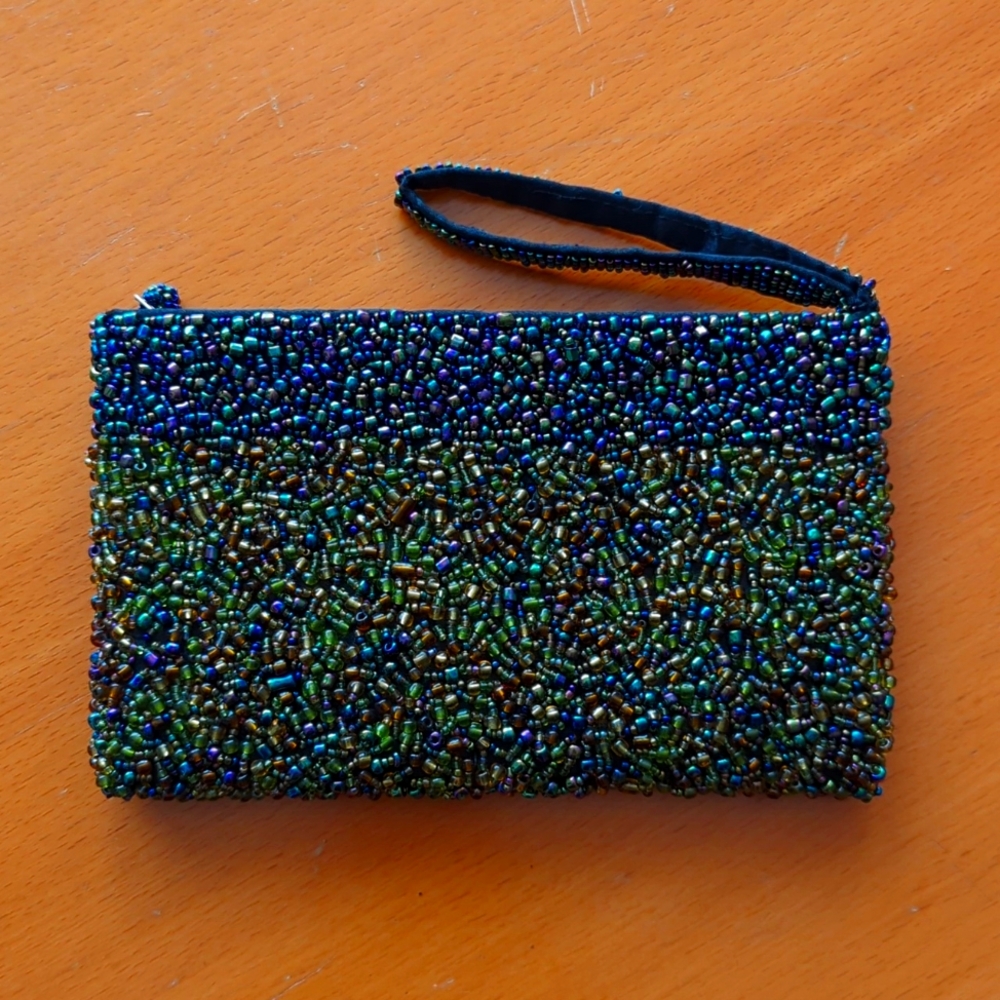 Beautiful Beaded Wristlet / Clutch